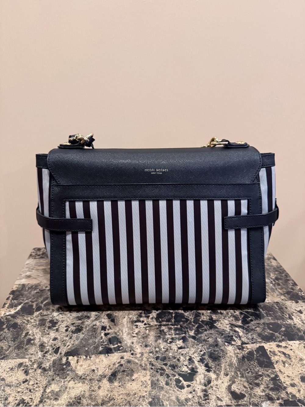 Henri Bendel Influencer Centennial Striped Crossbody - Picture 15 of 16